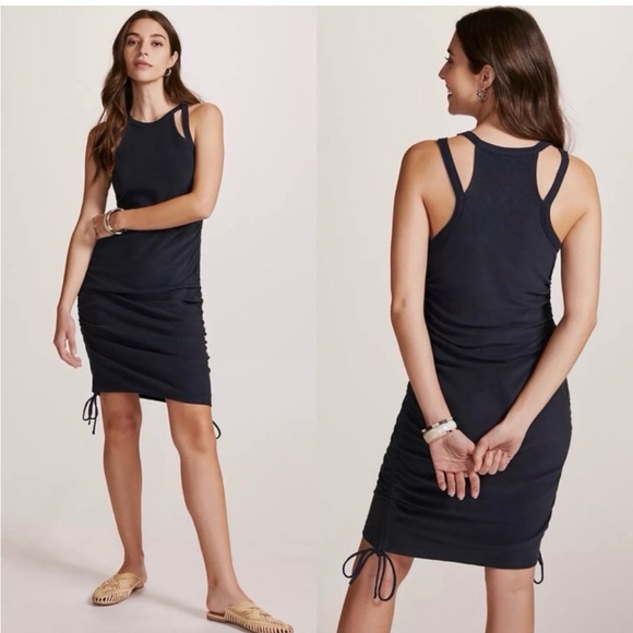Anthropologie Dresses & Skirts - Gorgeous Daily Practice strappy navy adjustable dress XS